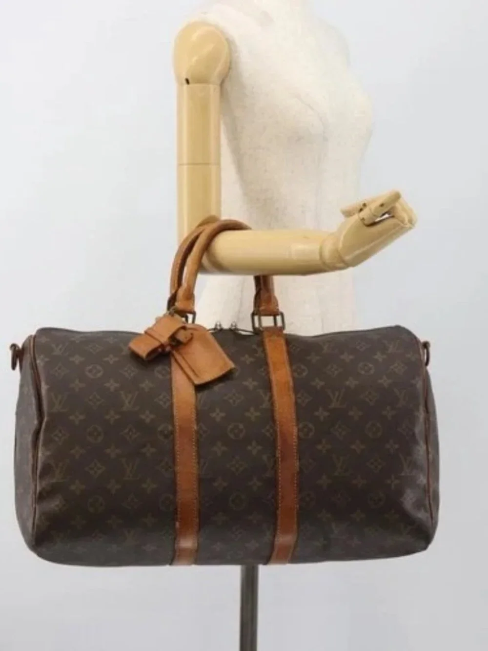 LOUIS VUITTON Monogram Keepall Bandouliere 45 Boston Bag M41418 LV Auth 145219